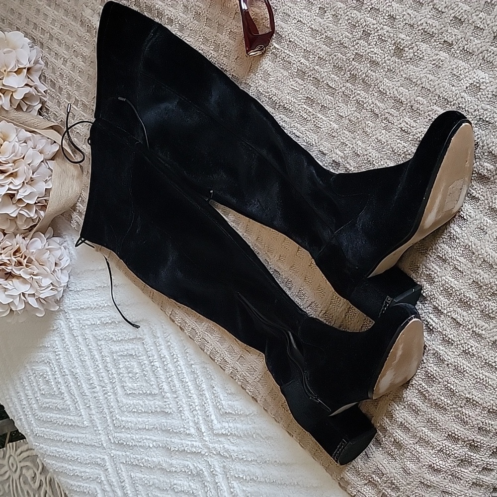Michael Kors Black Over the Knee Boots - Picture 8 of 12